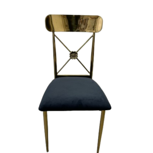 Venice Gold Black Dining Chair