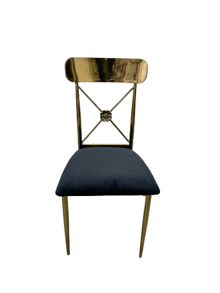 Venice Gold Black Dining Chair