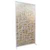 Weave Panel White & Gold