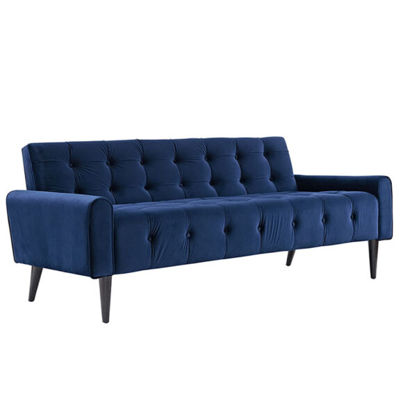 Bowery Sofa Navy Velvet