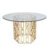 Cage Dining Table Gold