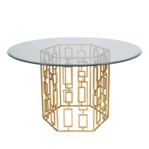 Cage Dining Table Gold