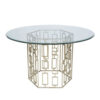 Cage Dining Table Silver
