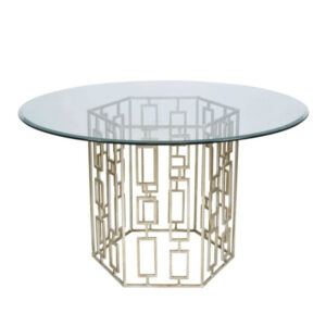 Cage Dining Table Silver