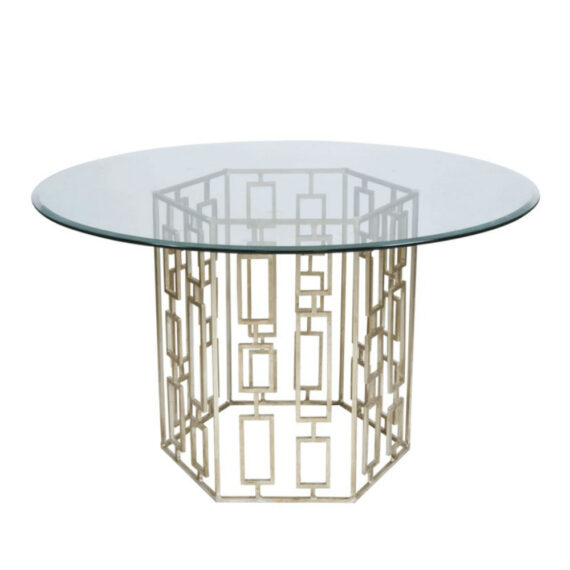 Cage Dining Table Silver