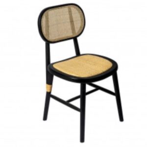 Cane Chair Black