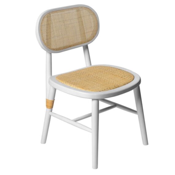 Cane Chair White