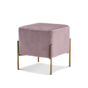 Century Ottoman Blush Velvet