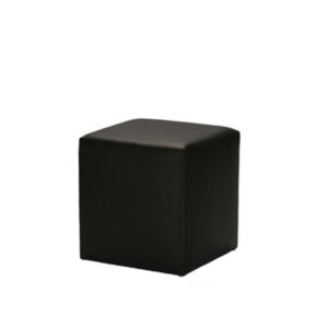 Cube Ottoman Black