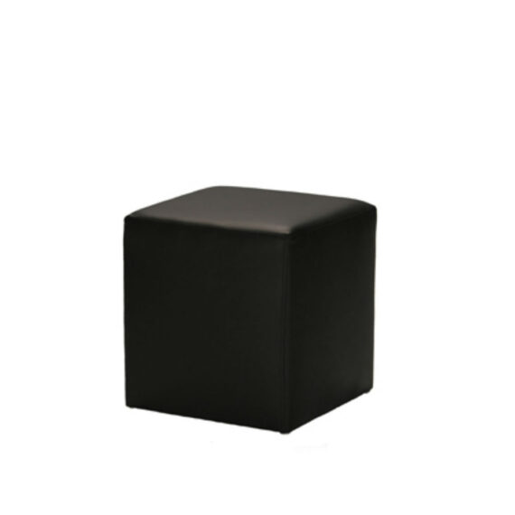 Cube Ottoman Black