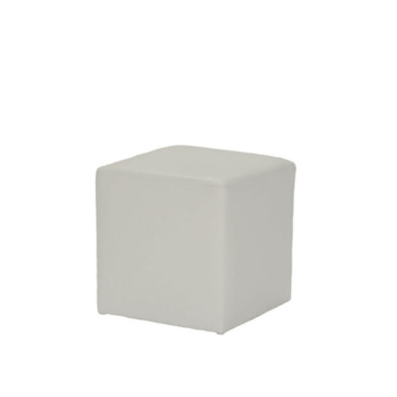 Cube Ottoman White