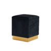 Dennis Ottoman Black Velvet