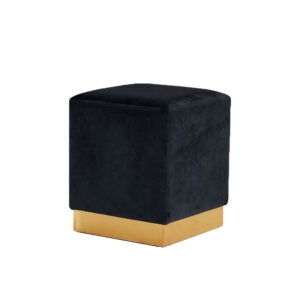 Dennis Ottoman Black Velvet