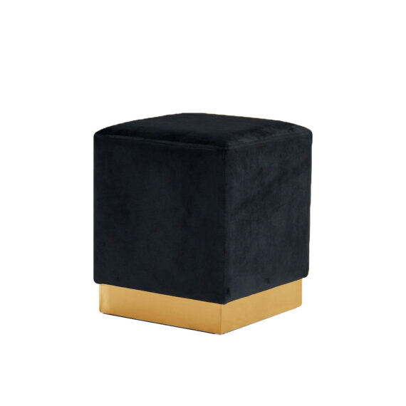 Dennis Ottoman Black Velvet