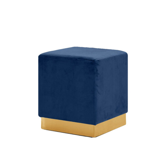 Dennis Ottoman Navy Velvet