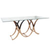 Eileen Card Table Polished Copper