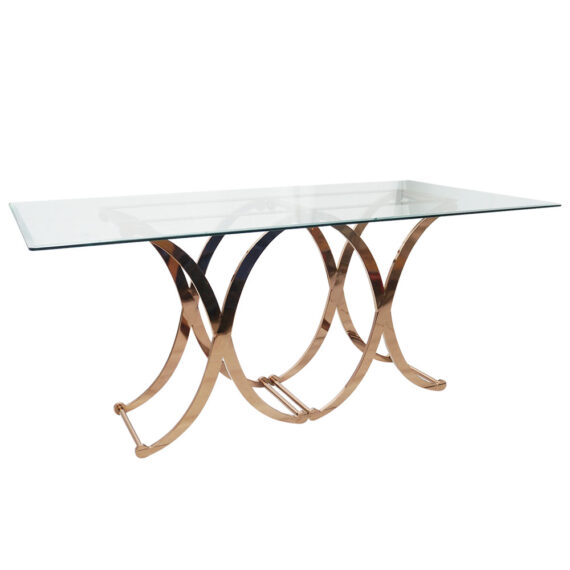 Eileen Card Table Polished Copper