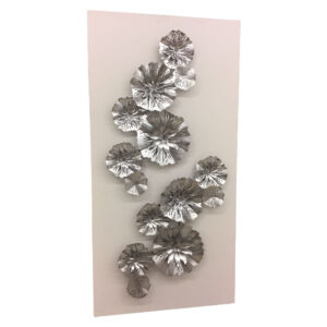 Flora Panel White-Silver