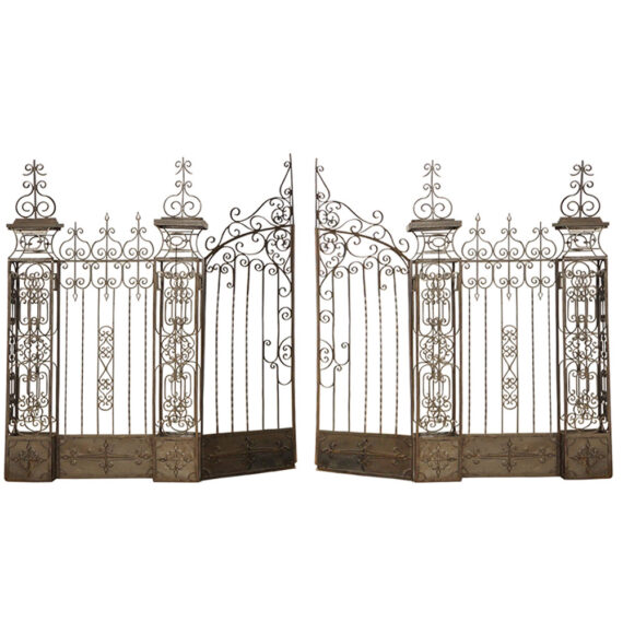 French Wrought Iron Gate - 2 Extensions