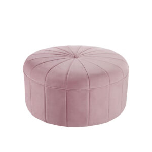 Gower Ottoman Blush Velvet