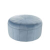 Gower Ottoman Sky Blue Velvet