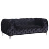 Harbor Loveseat Black Velvet