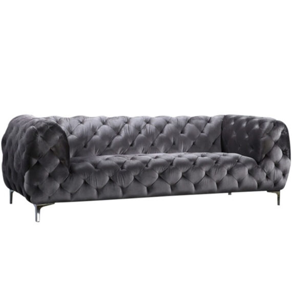 Harbor Sofa Gray Velvet