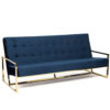 Hethro Sofa Gold & Blue