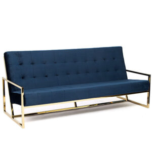 Hethro Sofa Gold & Blue