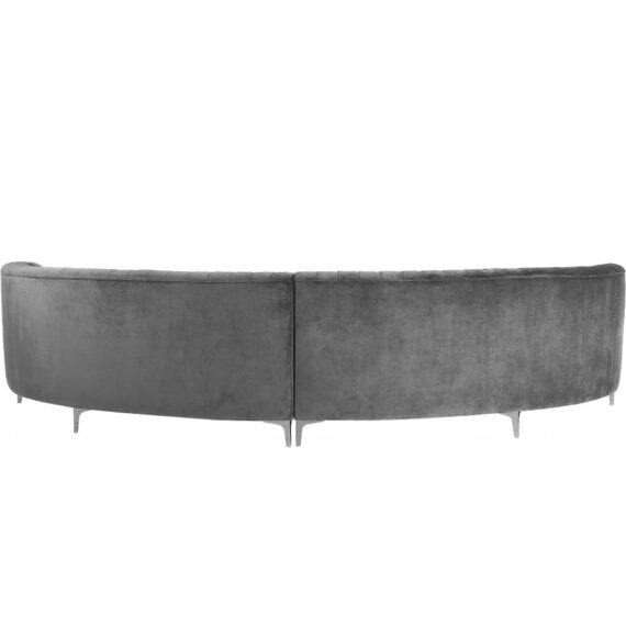 Larchmont Sofa Gray Velvet