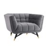 Lexington Armchair Gray Velvet