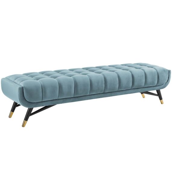 Lexington Bench Sea Blue Velvet