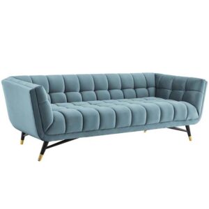 Lexington Sofa Sea Blue Velvet