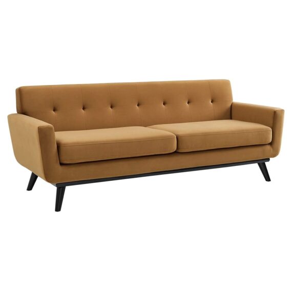 Livingston Sofa Cognac Velvet