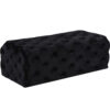 Lyza Bench/Ottoman Black Velvet