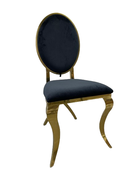 Oakland Dining Chair Gold-Black