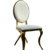 Oakland Dining Chair Gold-White