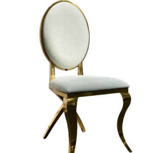 Oakland Dining Chair Gold-White