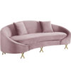 Oasis Sofa Blush Velvet