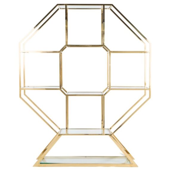 Octagon Shelf Gold