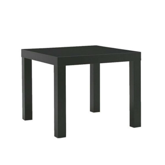 Parson Acrylic Side Table Black