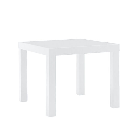 Parson Acrylic Side Table White