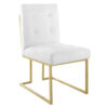 Peterson Dining Chair Gold & White