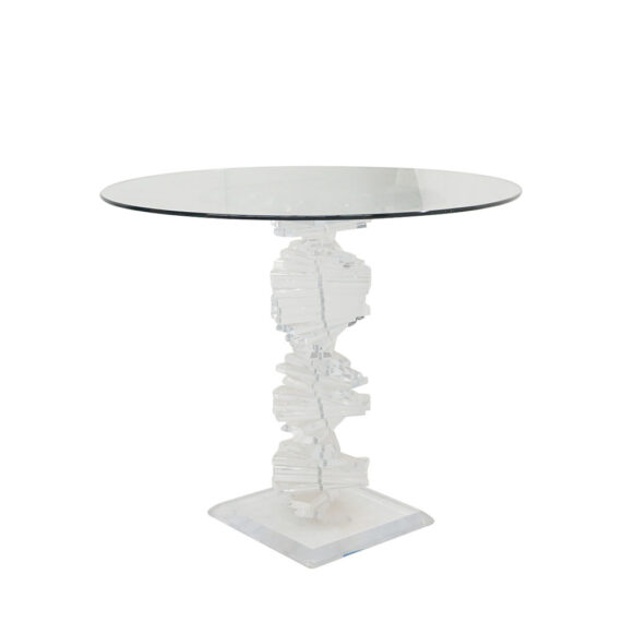 Raina Glass Cocktail Table Round