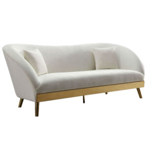 Reeve Sofa Cream Velvet
