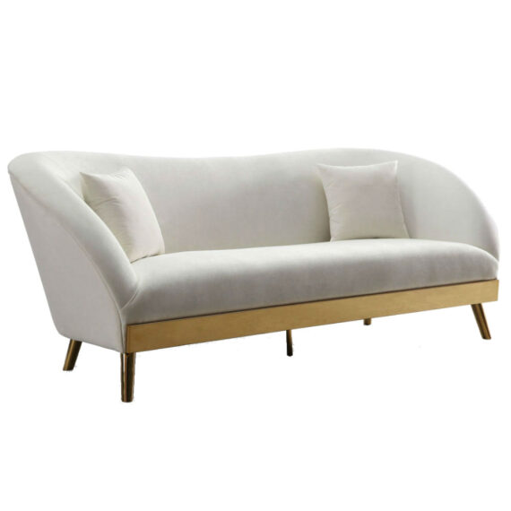 Reeve Sofa Cream Velvet