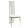 Rodeo Dining Chair Chrome-White