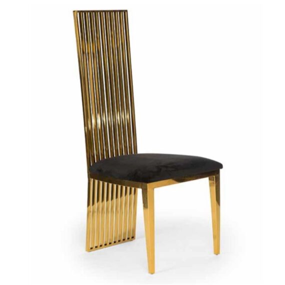 Rodeo Dining Chair Gold Black