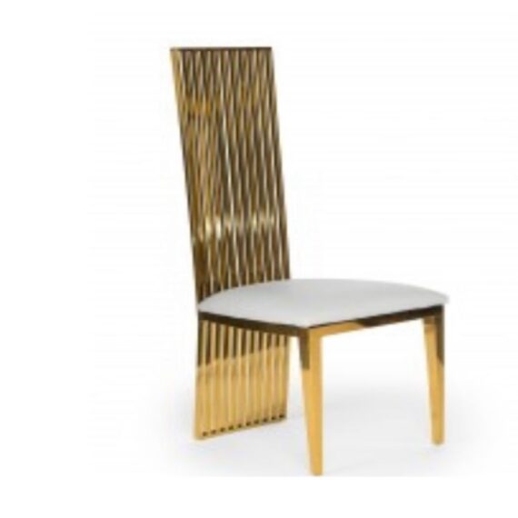 Rodeo Dining Chair Gold White