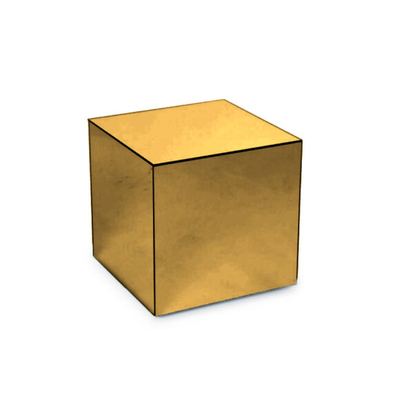 Roma Cube Gold Mirror